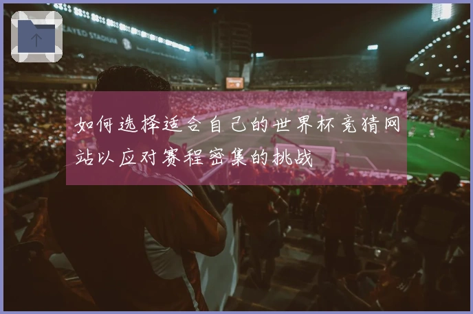 如何选择适合自己的世界杯竞猜网站以应对赛程密集的挑战